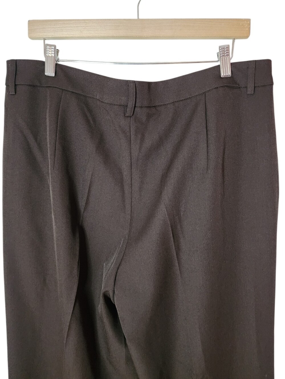 ANEWSTA Chocolate Brown Tailored Wide Leg Trousers Pants XXL US 14 NWT - Picture 5 of 8